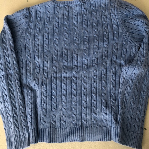 Ralph Lauren Crew Neck Cable Knit Cotton Sweater - Picture 3 of 4